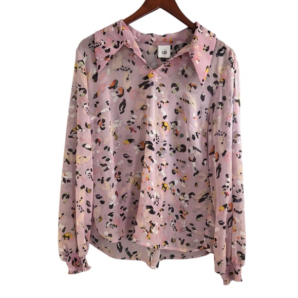 CAbi Pounce Top Pink Exotic S - Picture 2 of 8